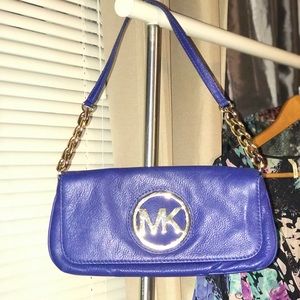 Blue Michael Kors purse